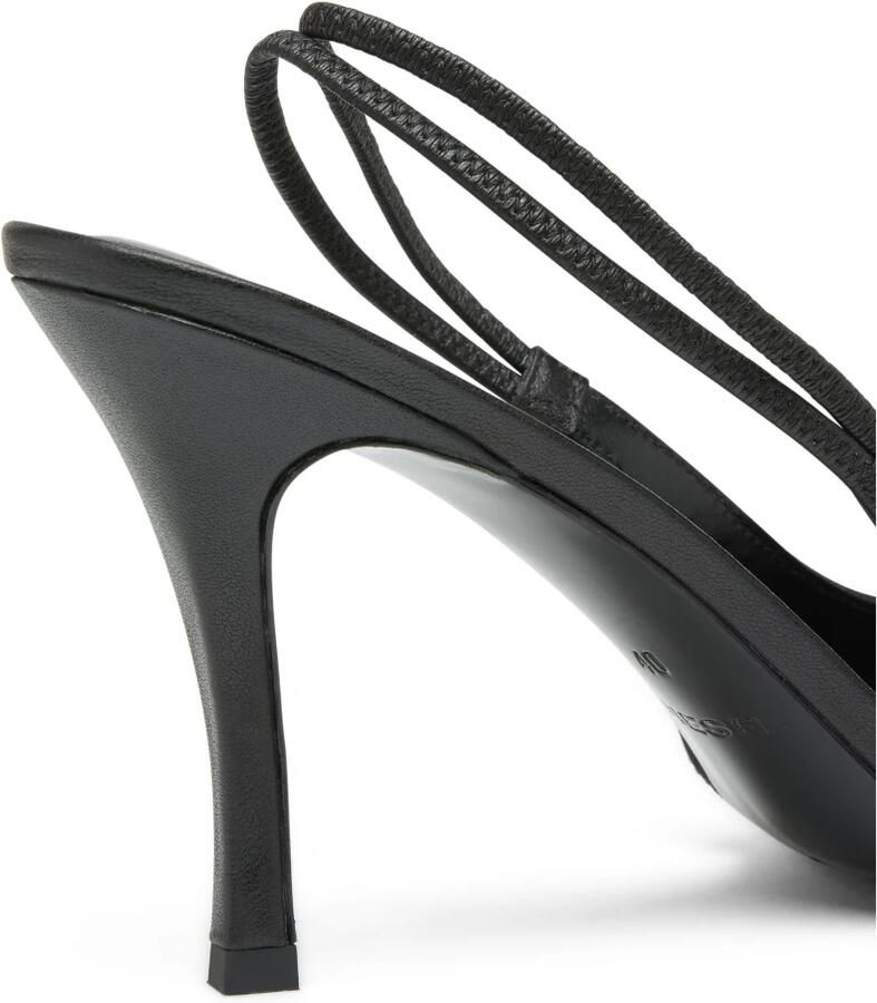 Diesel Nappa Leren Slingback Stiletto Pumps Black Dames - Foto 2