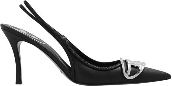Diesel Nappa Leren Slingback Stiletto Pumps Black Dames