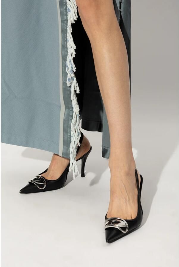 Diesel Nappa Leren Slingback Stiletto Pumps Black Dames - Foto 2