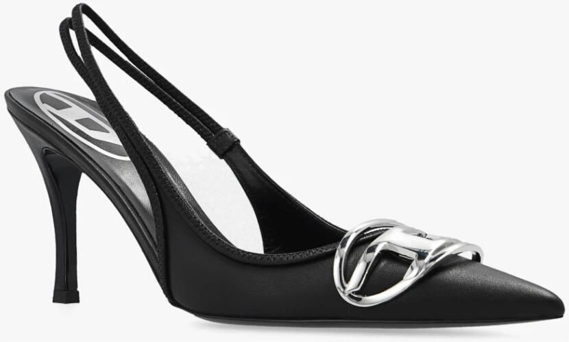 Diesel Nappa Leren Slingback Stiletto Pumps Black Dames - Foto 6