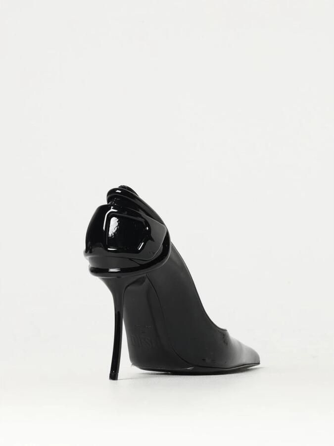 Diesel Zwarte Leren Pumps met Puntige Neus en Stiletto Hak Black Dames - Foto 2