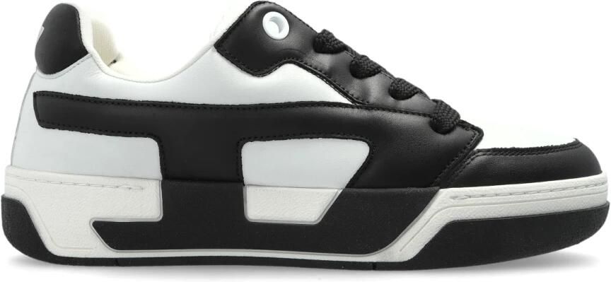 DIESEL Sneakers laag 'D-OLLIE' zwart wit