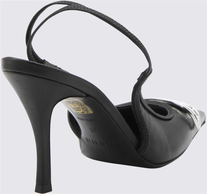Diesel Nappa Leren Slingback Stiletto Pumps Black Dames - Foto 2