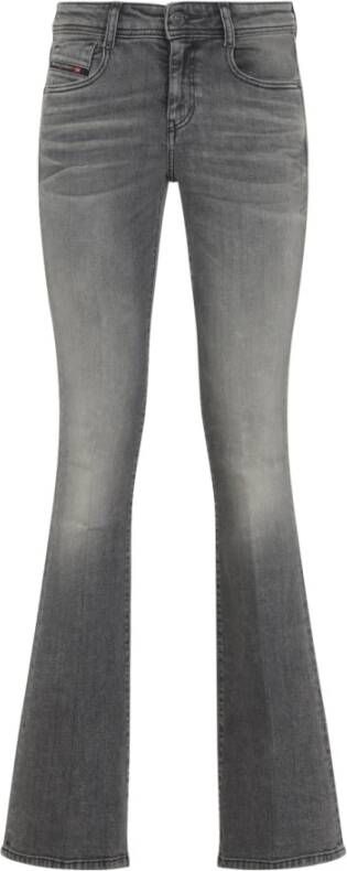 Diesel Grijze Katoenen Bootcut Jeans