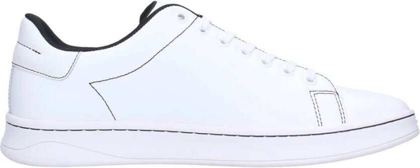 Diesel Heren Leren Lage Sneakers White Heren
