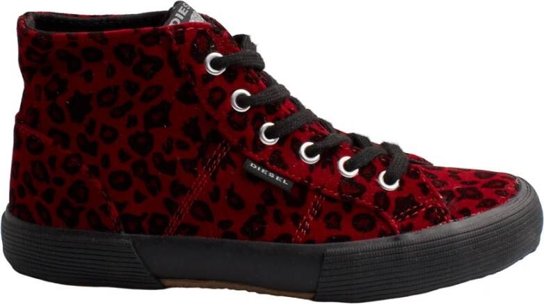 Diesel Hoge urban sneakers met suède afwerking