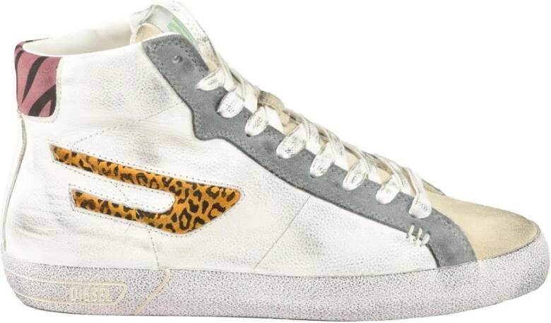 Diesel Leren Sneakers met Rubberen Zool