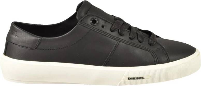 Diesel Leren Sneakers met Rubberen Zool White Dames