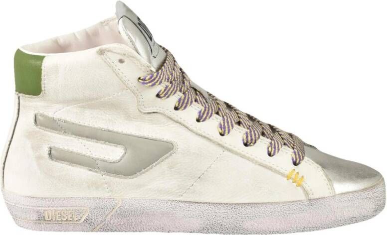Diesel Witte Grijze Sneakers voor Vrouwen White Dames