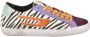 Diesel Leren Sneakers met Rubberen Zool Multicolor Dames - Thumbnail 1