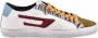 Diesel Leren Sneakers met Rubberen Zool Multicolor Heren - Thumbnail 1