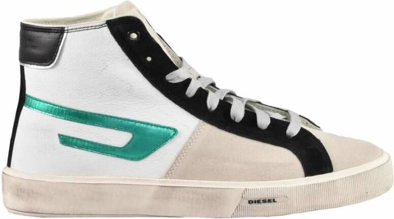 Diesel Leren Sneakers met Rubberen Zool Multicolor Heren