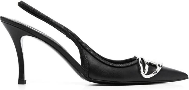 Diesel D-Venus SB Slingback pumps in nappa leather Black Dames