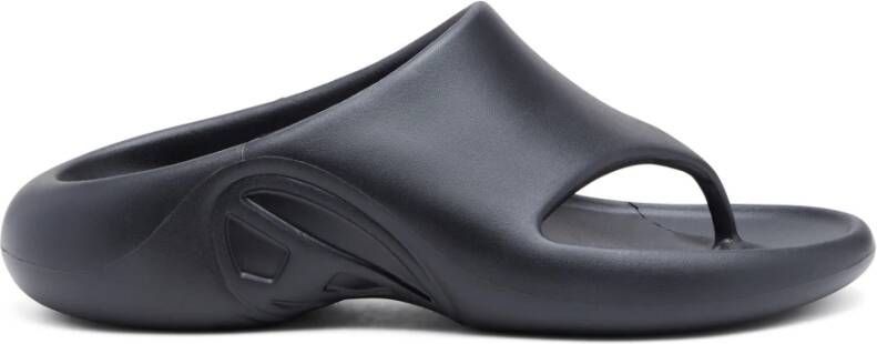 Diesel Sa-maui X Sandals Black Rubber Mule Flip-flop Unisex Rrp150 - Foto 2