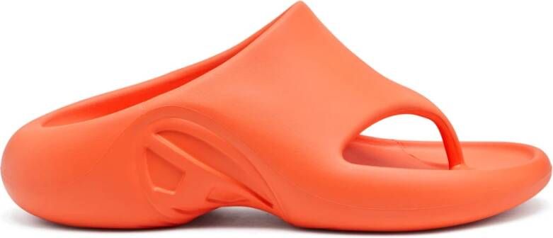 Diesel Rubber muiltjes flip-flop Orange Unisex