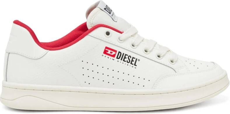 Diesel S-Athene Vtg Retro sneakers in perforated leather White Heren