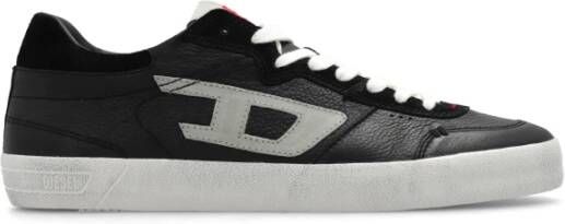 Diesel S-Leroji Low Distressed sneakers in leather and suede Black Heren