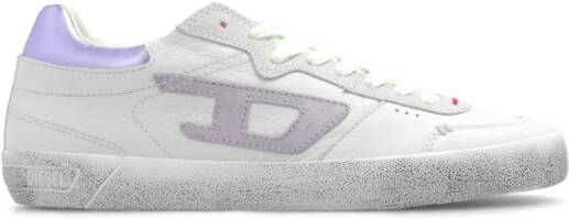 Diesel S-Leroji Low W Pastel leather and suede sneakers White Dames