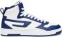 Diesel S-Ukiyo V2 Mid High-top sneakers with D branding Blue Heren - Thumbnail 2