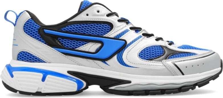 Diesel Blauwe Sneakers met Grijze Details Blue Heren