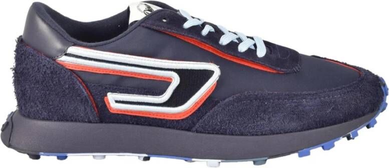 Diesel Marineblauwe Sneakers voor Heren Green Heren