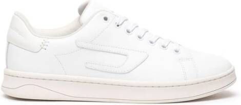 Diesel S-Athene Low W Low-top leather sneakers with D patch White Dames