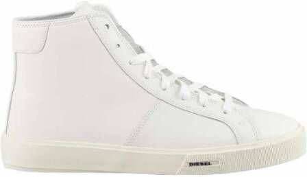 Diesel Leren Sneakers met Rubberen Zool White Heren - Foto 2