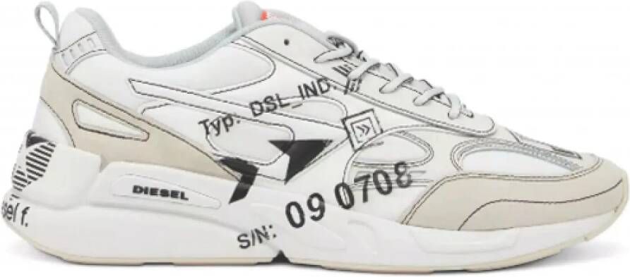 Diesel Witte Heren Sneakers Y02868 P4801 T1007 Blanc White Heren