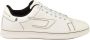 Diesel Witte Leren Sneakers met Gekleurd Patroon White - Thumbnail 2