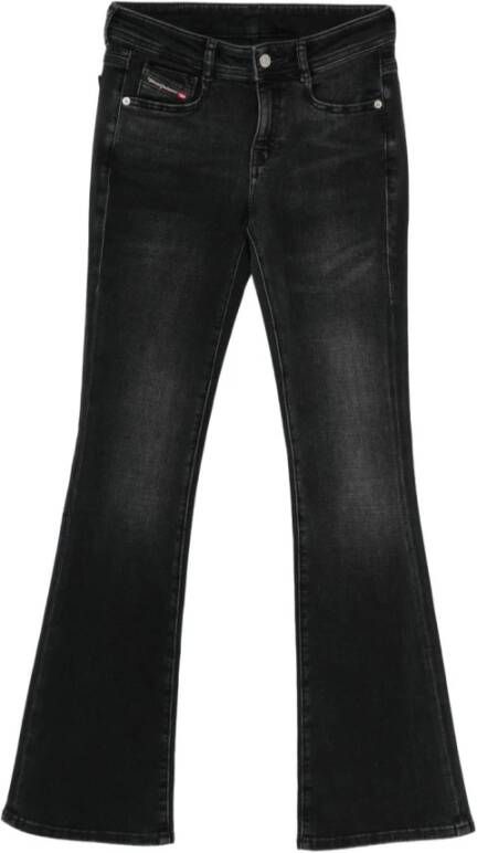 Diesel Zwarte Bootcut Jeans met Vijf Zakken