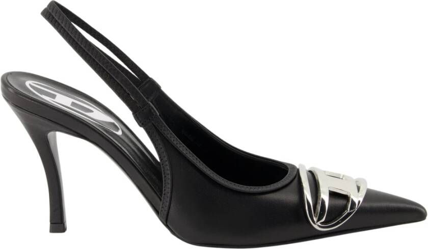 Diesel Nappa Leren Slingback Stiletto Pumps Black Dames