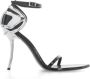 Diesel Zwarte sandalen met hak en pijlneus - Thumbnail 1