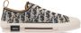 Dior Blauw en beige raffia sneakers - Thumbnail 1