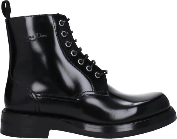Dior Elegante Leren Laars Black Heren