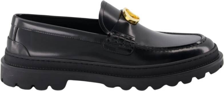 Dior Klassieke Leren Loafer Schoenen Black Heren