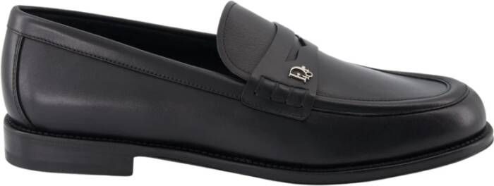 Dior Granville Leren Loafers Black Heren