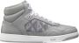 Dior Hoge Diamant Sneakers Vrouwen Leer Rubber Gray Dames - Thumbnail 1