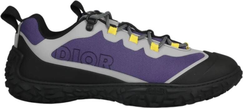 Dior Wandelsneakers Leren Detail Vetersluiting Multicolor