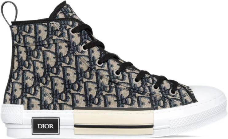 Dior League High-Top Sneaker Beige Zwart