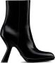 Dior Leren enkellaarzen met puntige neus Black Dames - Thumbnail 7
