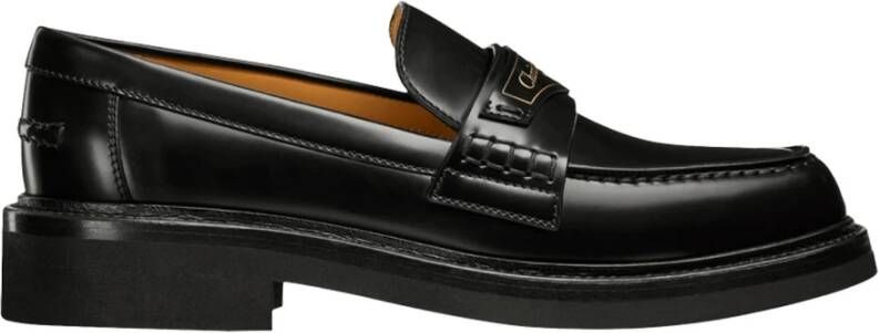 Dior Leren Loafers met Toplogo Detail