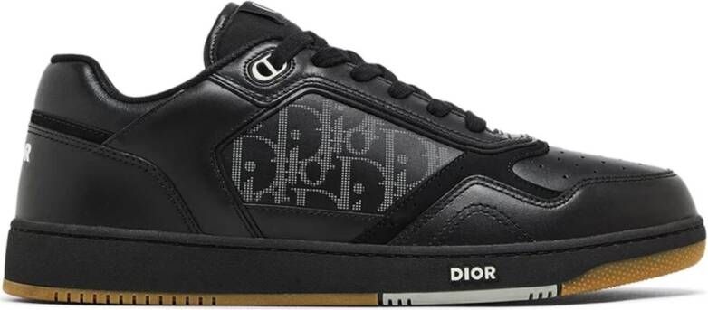 Dior Leren sneakers met iconisch monogram Black Heren