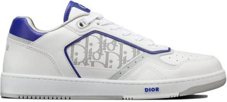 Dior Leren Sneakers met Iconisch Monogram White Heren