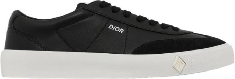 Dior Leren Sneakers met Suède Detail Black Heren
