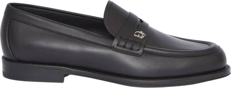Dior Zwarte Leren Loafers Stijlvolle Herenschoenen