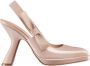 Dior Sweet-D Slingback Pumps met Strik Detail Beige Dames - Thumbnail 5