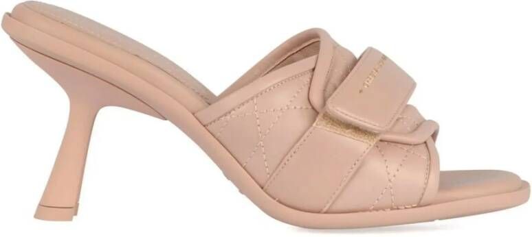 Dior Sandalen met hoge hak en toplogo-detail Beige Dames