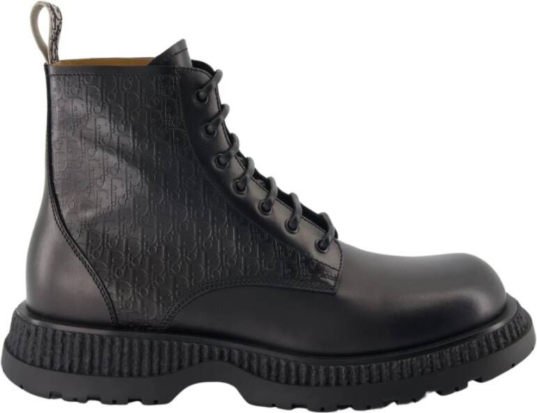 Dior H900 Zwarte Veterschoenen Black Heren