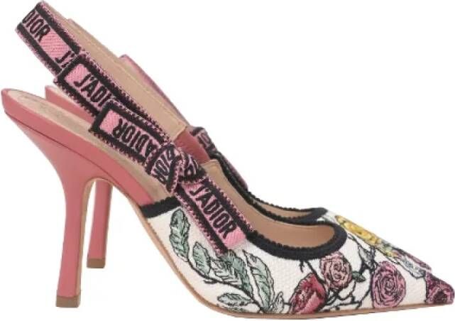 Dior Vintage Pre-owned Canvas heels Pink Dames