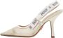 Dior Vintage Pre-owned Canvas heels White Dames - Thumbnail 1